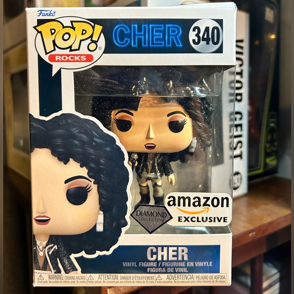 Funko pop super star for ever diamond version Cher Amazon Exc